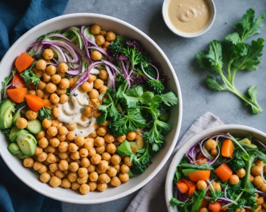 Como Fazer Salada de Grão-de-Bico com Molho Tahine em 2025: Receita Saudável e Prática