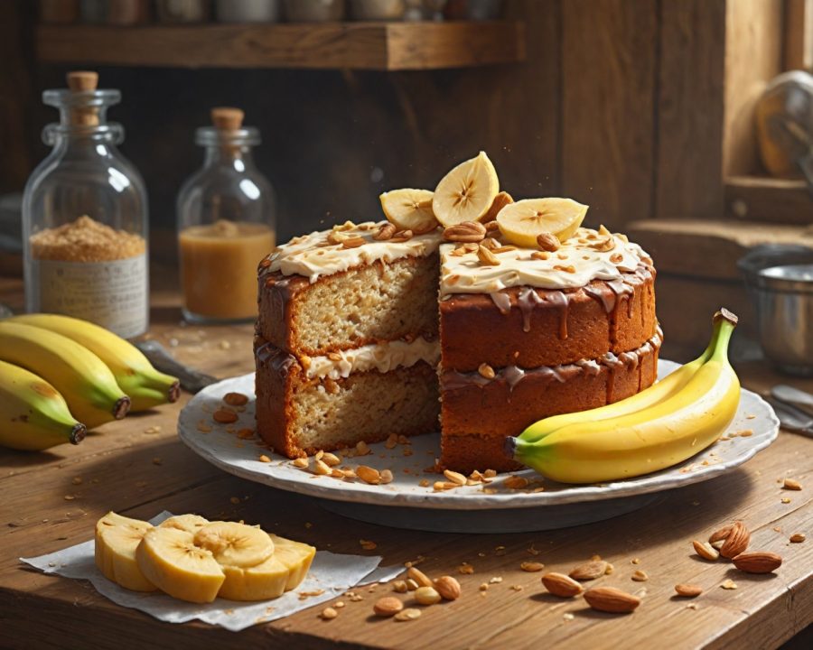 Como Fazer Bolo de Banana sem Açúcar e sem Glúten