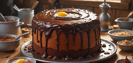Bolo de Chocolate de Liquidificador com Cobertura Cremosa