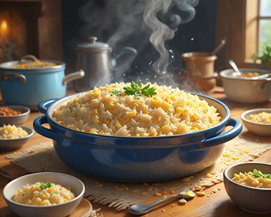 como fazer arroz de forno cremoso e irresistível