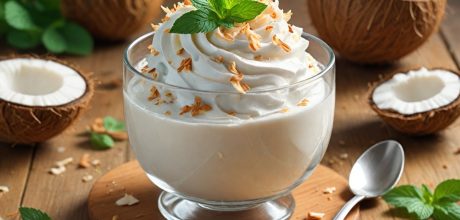 como fazer mousse de coco cremoso e irresistível