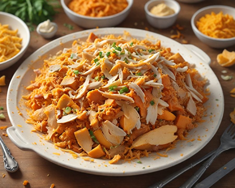 Como Fazer Escondidinho de Batata Doce com Frango Desfiado