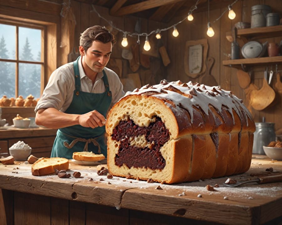 Como Fazer Panetone Recheado com Creme de Chocolate Caseiro
