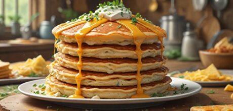 Como fazer panquecas salgadas recheadas com frango e queijo