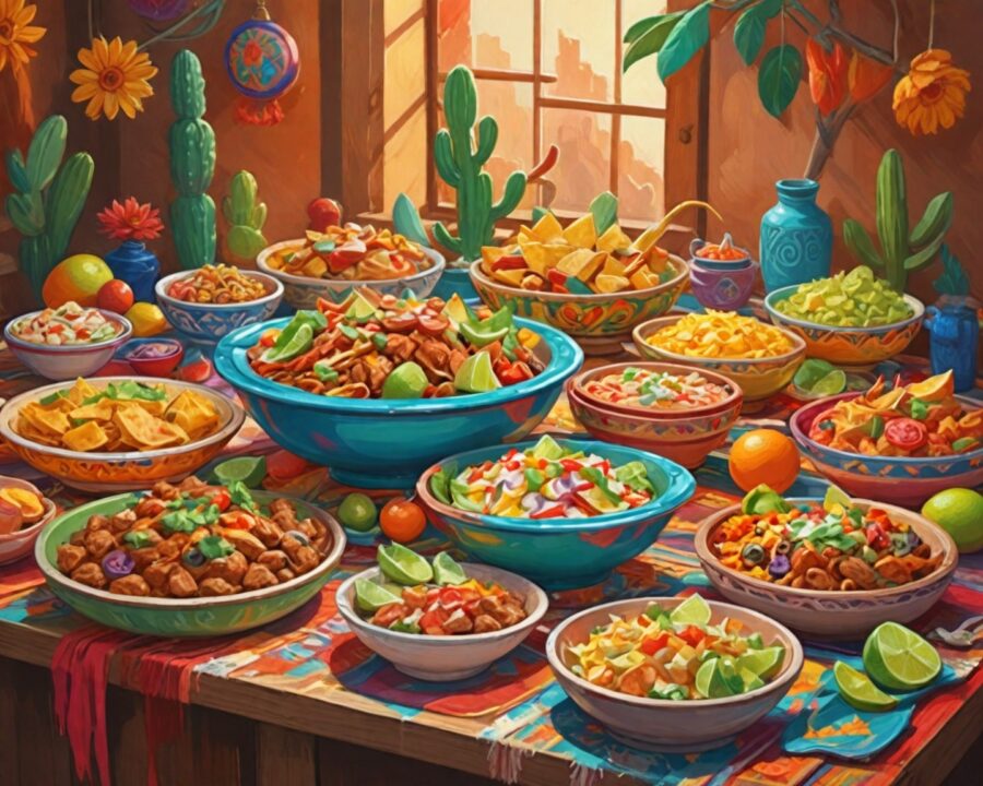Ideias criativas de pratos temáticos para festa mexicana