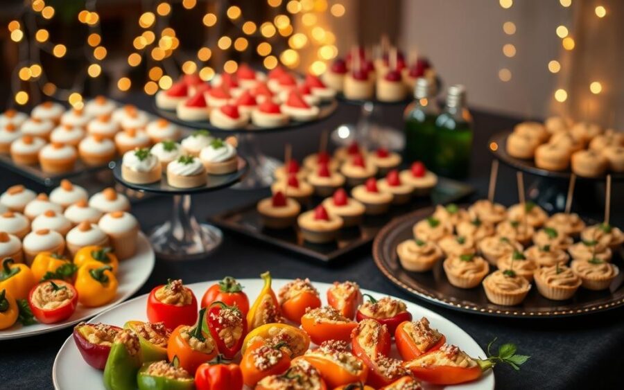 Comidas festivas criativas para surpreender convidados em festa
