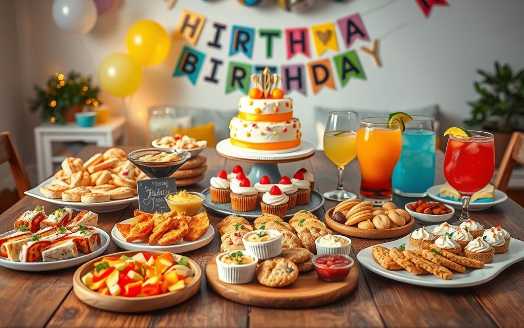 cardápio para festa de aniversário