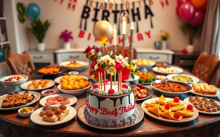 como montar um cardápio especial para festas de aniversário em casa