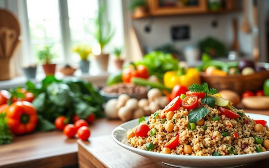 Receitas veganas ricas em proteínas para almoço e jantar