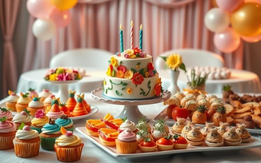 Pratos criativos para festas de aniversário que encantam