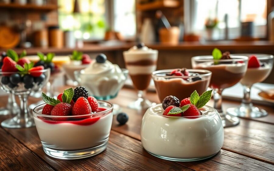 Sobremesas cremosas para preparar em poucos minutos